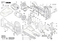 Bosch 3 601 EA5 101 Gst 18 V-Li S Cordless Jigsaw 18 V / Eu Spare Parts